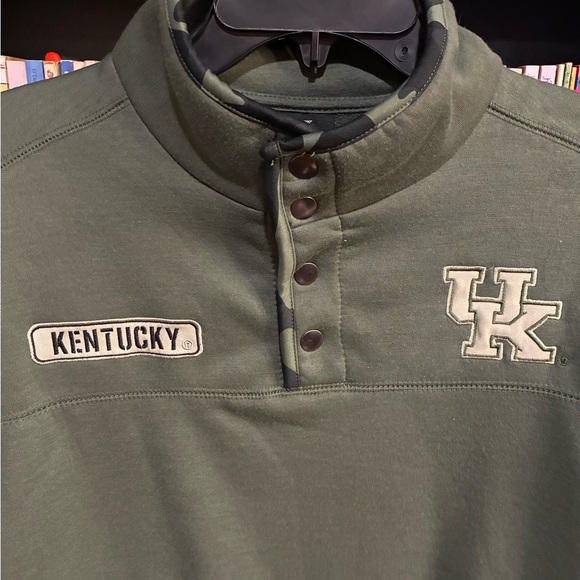 Kentucky Wildcats military snap sweater men’s Large Colosseum - Picture 3 of 5